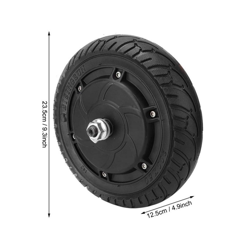 Ruedas de repuesto para scooter Accesorios para scooter eléctrico, motor de accionamiento de 8 pulgadas 36v350w, neumáticos antideslizantes, motor universal, adecuado para el reemplazo de piezas de sc