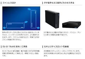 Amazon | エレコム 外付けハードディスク 1TB USB3.0対応