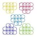 50 Pcs Multi-color Metal Loose Paper Leaf Binder Rings Notebook Rings Book Rings Keychains Keyrings