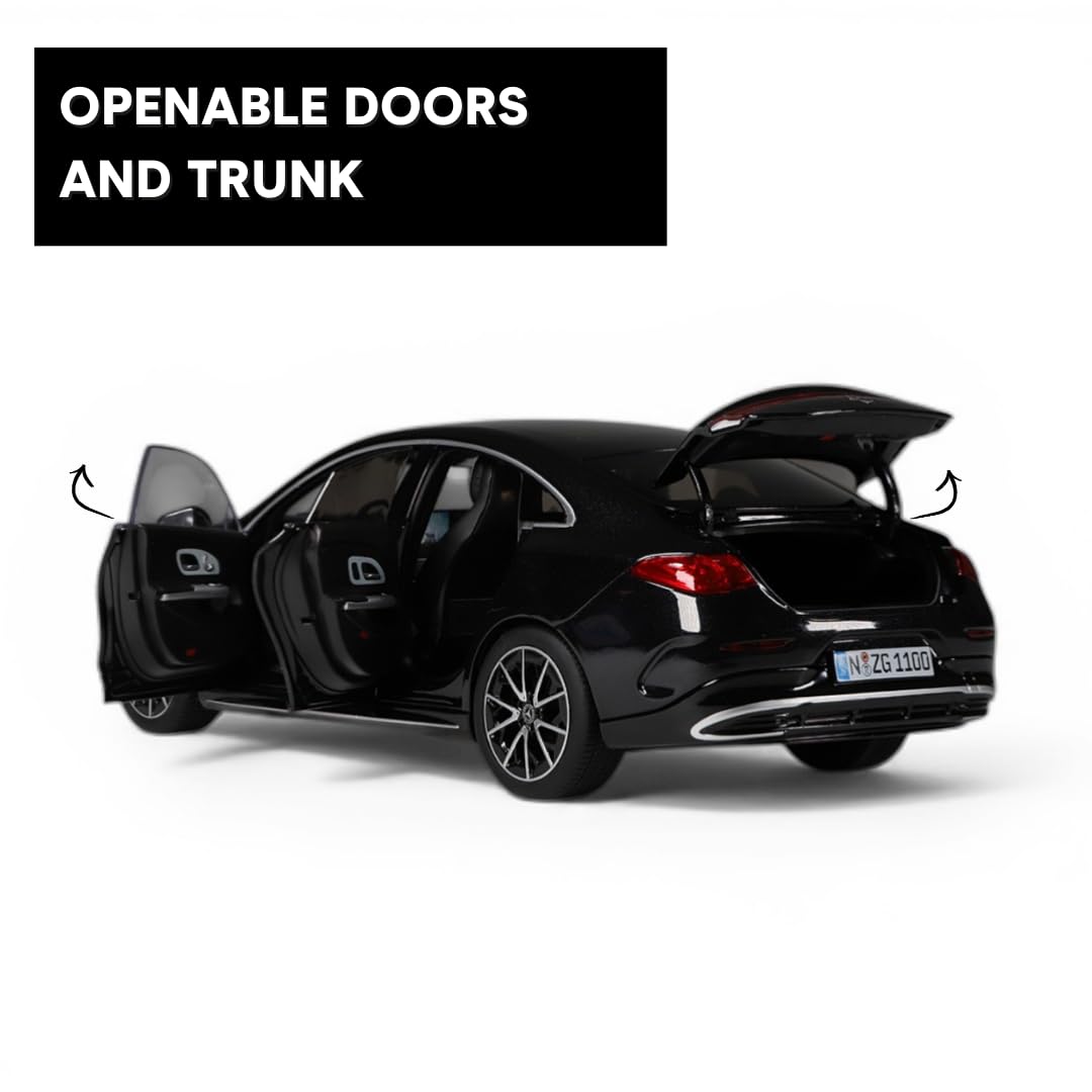 Mercedes-Benz CLA Coupé BEV model 1:18 – model samochodu z odlewu ciśnieniowego, model kolekcjonerski, pomysł na prezent od 14 lat