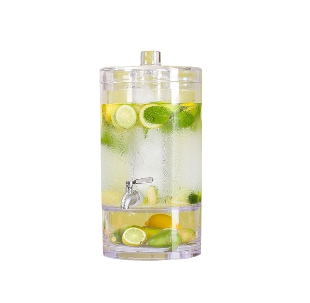 MYUYEE Beverage Dispenser, Juice Hotel Teapot Beverage Bucket With Faucet For Bar Party Drink Tower