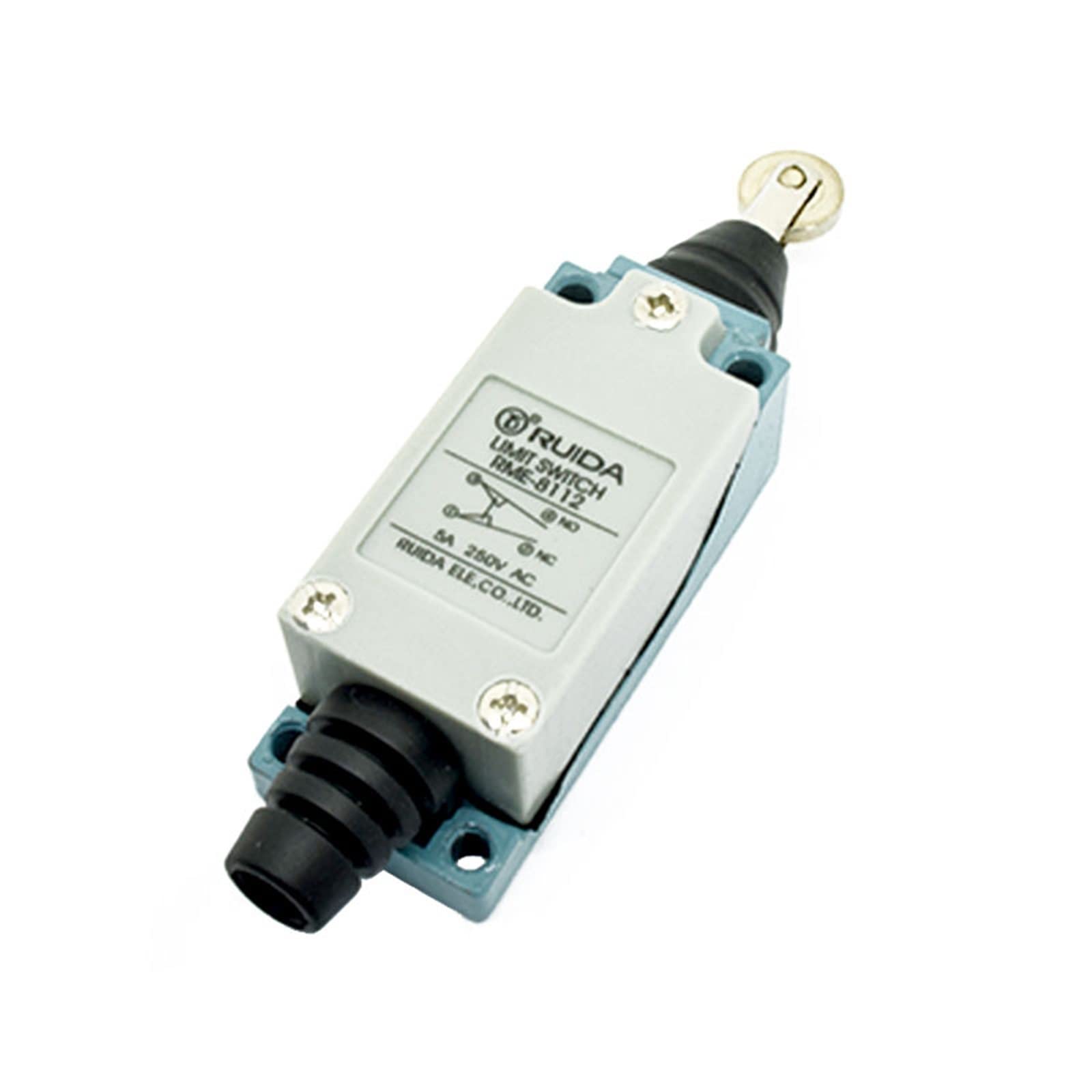 JJHQOKYNA 1Pcs ME-8104 8112 ME-8108 TZ-8108 Metal Rotary Limit Switch Momentary Adjustable Lever Arm 5A/250VAC(Me-8112)