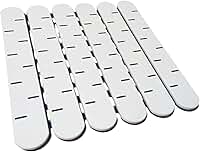 Tapete Antiderrapante para Banheiro, Estrado Modular com Ventosas, Branco