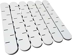 Tapete Antiderrapante para Banheiro, Estrado Modular com Ventosas, Branco
