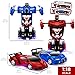 Pair of 1/18 Scale RC Transforming Robot Cars