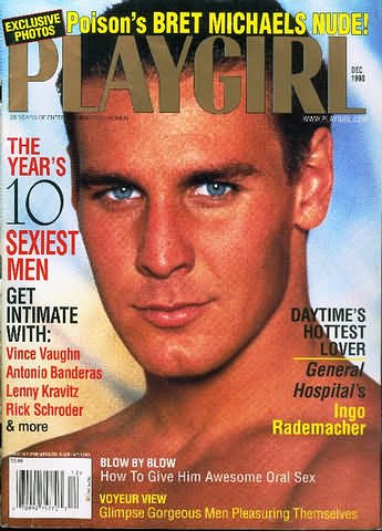Buy Playgirl Magazine, issue dated December 1998: POISON'S Bret Michael's NUDE; Get with Antonio