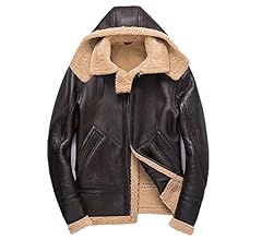 Amazon | [Denny&Dora] 新しいメンズブラウンムートンジャケット