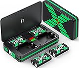 4x2600mAh Xbox Controller Battery Pack Compatible for Xbox One/Xbox Series X/S Rechargeable Battery
