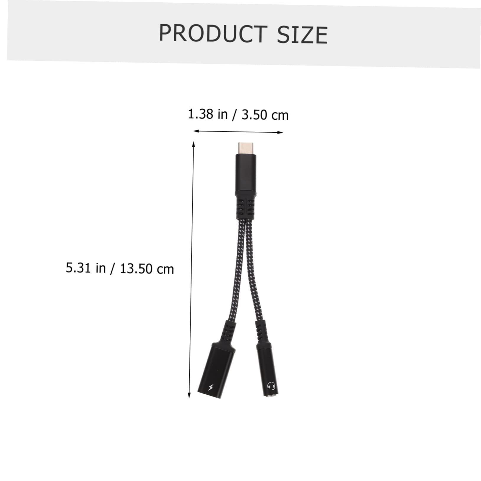 Hemobllo 3st Typc Kopfhörer Schalter 5mm Typ c Adapter 3,5-mm-audioadapter Adapter Für Kopfhöreranschluss USB c Auf Aux Adapter Typ c Auf 3,5 Mm Adapter USB-c-Adapter Type Anzahl Nylon-Seil