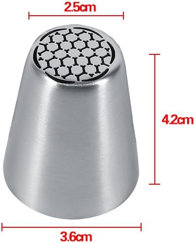 Miniatura 2 de Juego de 6 puntas de tuberías, puntas de glaseado de flores, boquillas de glaseado, puntas de glaseado de acero inoxidable, boquillas de tuberías de