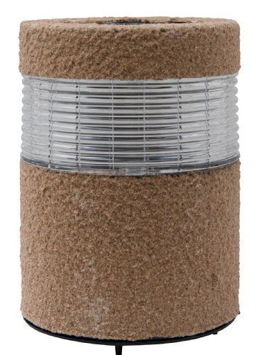 Solar Powered Led Garden Light (Red Sandstone Effect Post)