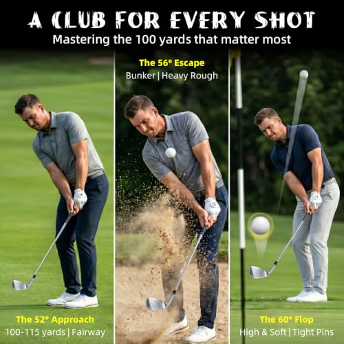 Image of XDriveMax 3-Piece Golf Wedge Set, 52 56 60 Degree, Right Hand