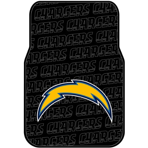 NFL Los Angeles Chargers Car Floor Mat Set, 22.5