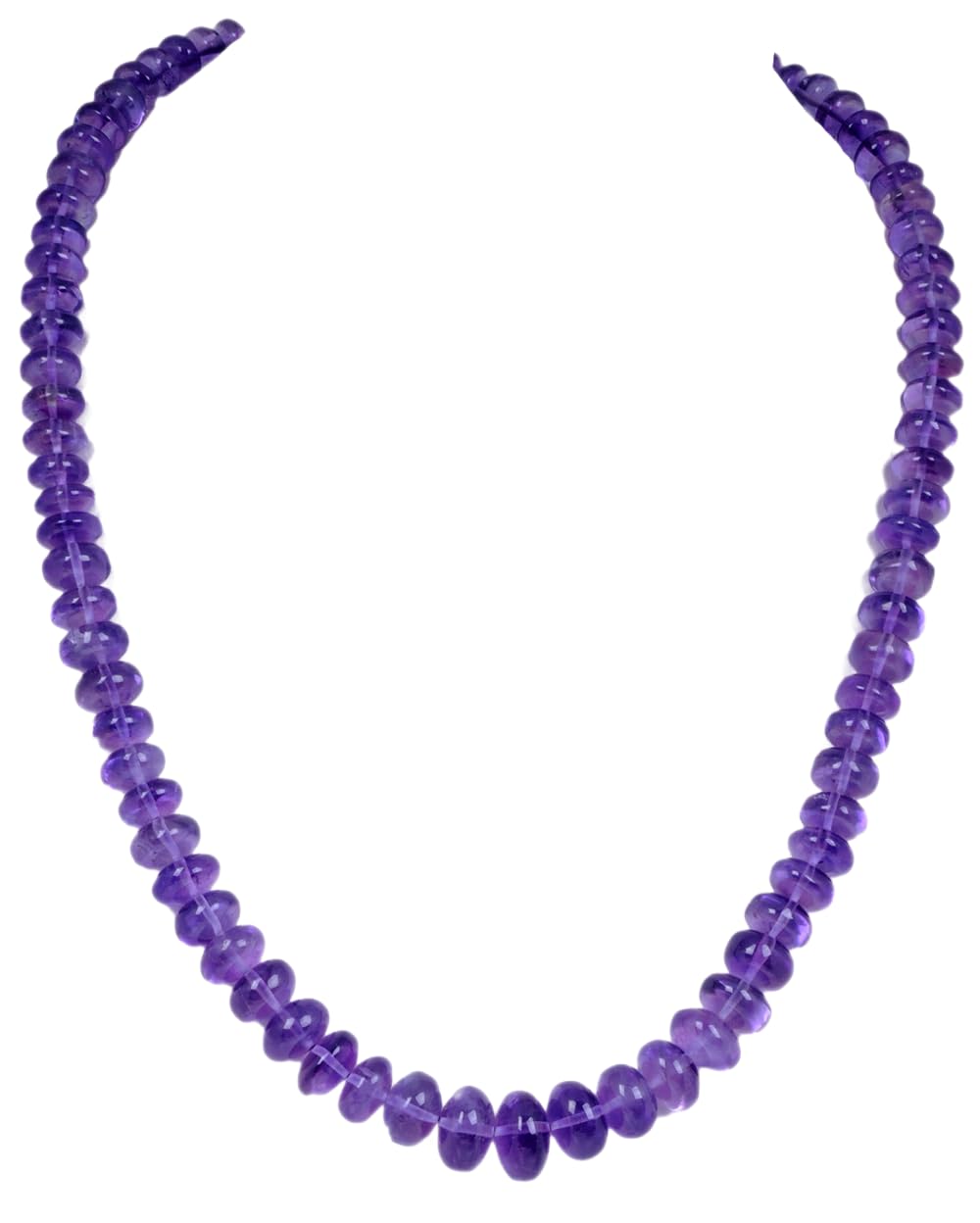 gehna AAA Amethyst Gemstone Round Cabochon Bead Strand-picture-43