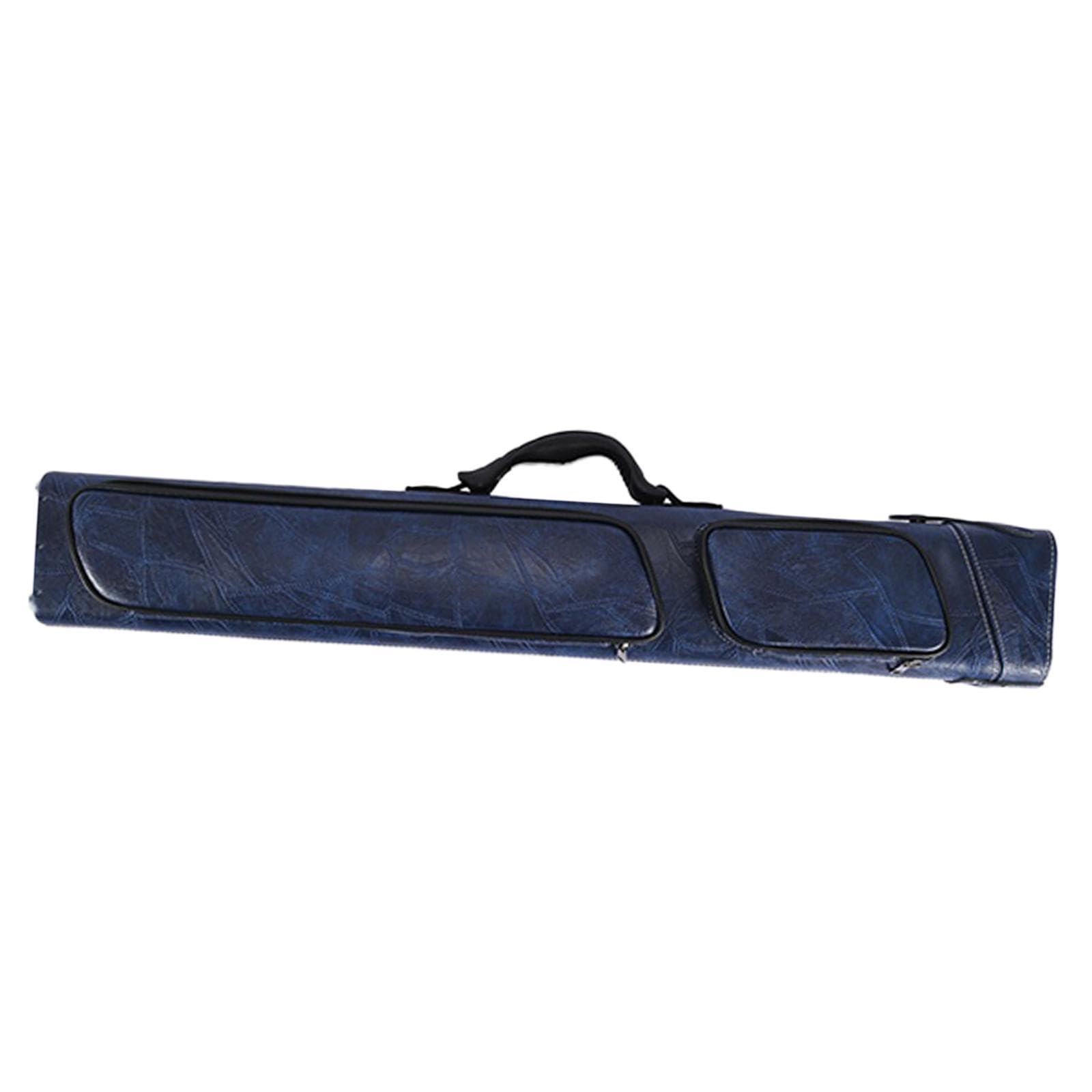 kowaku Billiard Pool Cue Stick Case Snooker Cue Storage Pouch 1/2 Snooker Billiard Cue Case Carrier Portable Lightweight Protector, Blue