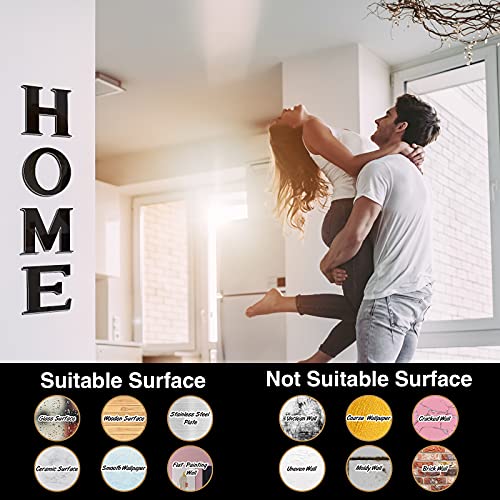 Home Sign Letters Acrylic Mirror Living Room Wall Stickers Solid Circle Wall Stickers 3D Mirror Wall Decals Diy Removable Mirror Wall Stickers For Home Decoration (Black) #TOP6