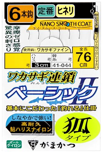 ���܂���(Gamakatsu) ���J�T�M�A�� �x�[�V�b�N2 �σ^�C�v 6�{�b�d�| 1-0.3 41-044