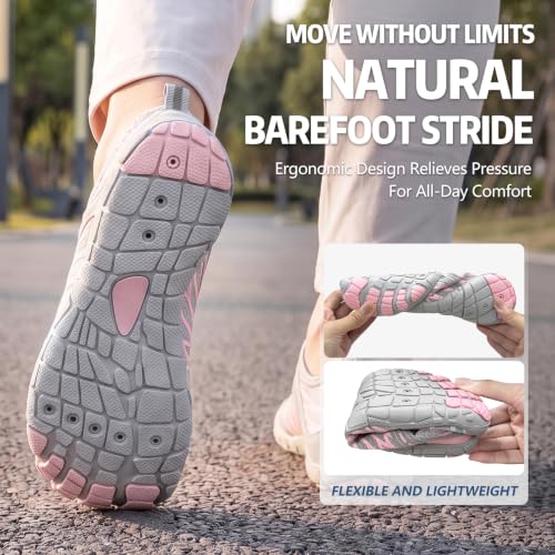 Image of ELETON Barefoot Shoes Women Men Hiking Water Shoes Wide Toe Box Zero Drop