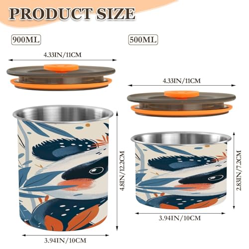 Contenedor hermético para café al vacío 17oz acero inoxidable miniatura 3