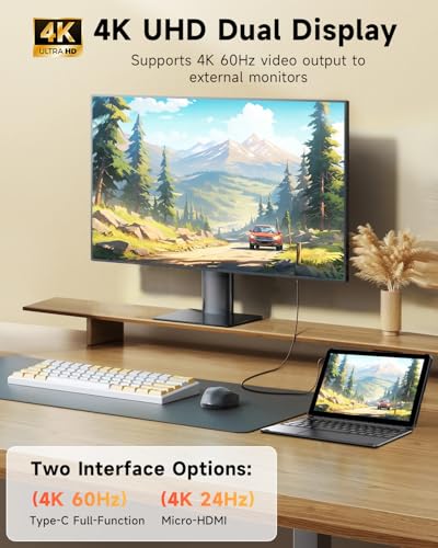 Image of Chuwi 2025 Hi10 X1 Windows 11 Tablet 10.1'', Intel N150(Up to 3.6GHz), 8GB LPDDR5 256GB SSD, Windows Tablet PC, 8MP+5MP Cameras, WiFi 6, BT 5.2, HDMI, USB 3.2, Type C, Full HD, with Case