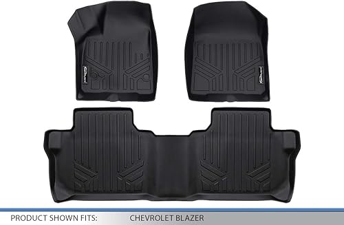 Miniatura 5 de MAXLINER - Juego de alfombrillas de suelo de ajuste personalizado de 2 filas, color negro compatible con Chevrolet Blazer 2019-2022