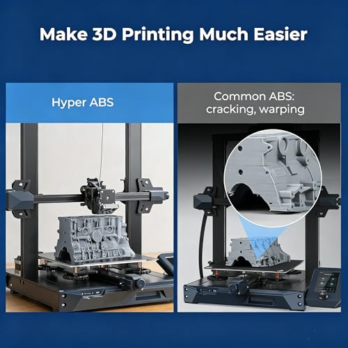 Image of Creality ABS Filament 1.75mm 1KG, High-Speed 3D Printer ABS Filament Up to 350mm /s, High Impact Resistance, Odorless Non-Toxic and Without Stringing or Clogging, Fit Most FDM 3D Printers, Red