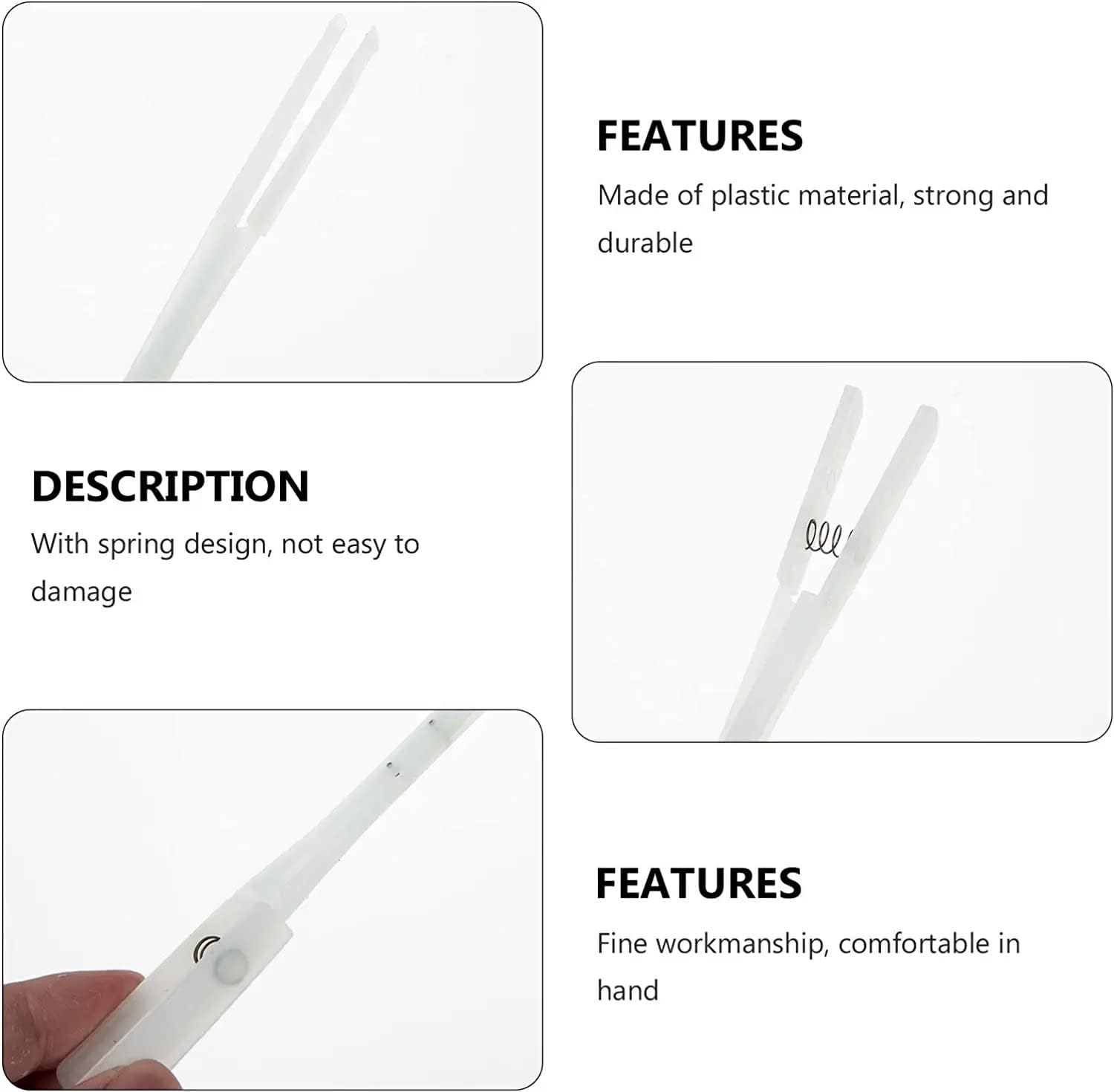 8" Nylon Treble Mute Clamp for Piano Tuning Tools (White)