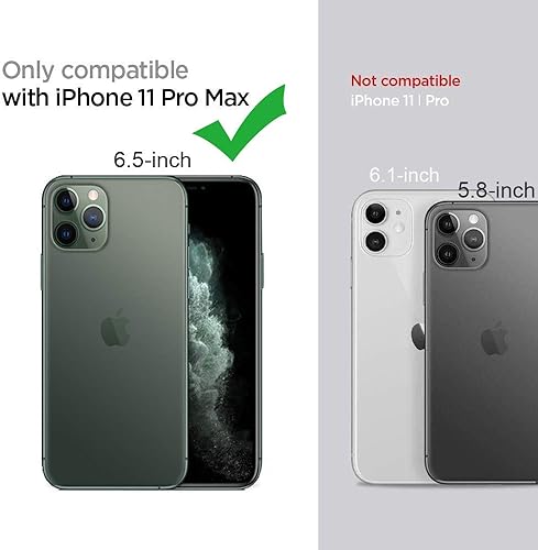 Miniatura 2 de siduater Funda con soporte para correa para iPhone 11 Pro Max con soporte, funda protectora de TPU suave y transparente a prueba de golpes,