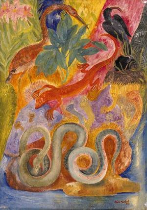 Peinture à l'huile In The Jungle II, évadez-vous à travers l'art de 1933