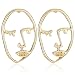 LILIE&WHITE Statement Geometric Face Ethnic Earrings Skull Head Earrings for Women Cool Party Accessories