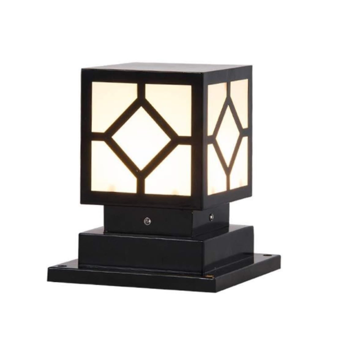 AZHKJKZH Post Cap Lights Aluminum Post Lamp European Column Light Patio Gate Pillar Garden E27 Courtyard Outdoor Garden(H28CM)