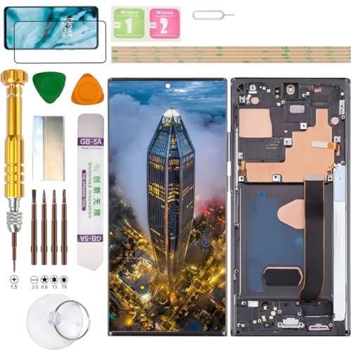 Image of (No Fingerprint) LCD Display Assembly for Samsung Galaxy Note20 Ultra 5G (Note 20 Ultra) SM-N986B /DS, N986U, N986U1, SN986W, N986N, SC-53A Screen Replacement kit (Black)