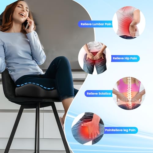 Cjacsoc Seat Cushion, Extra Large Memory Foam Cushion For Office Chair Cushions thumb #3