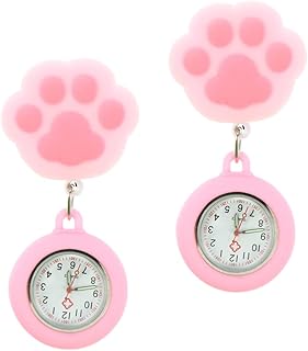 Unomor Digital Watches Digital Watch 2pcs Clip On Watch Nursing Watch Pocket Watch Badge Nursing Watch Fob Chest Watch Brooch Fob Watches for Nurse Doctor Students Nurses Watch Nurse Watch