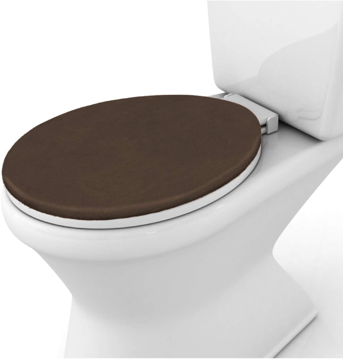 Gorilla Grip Original Thick Memory Foam Bath Room Toilet Lid Seat Cover, Many Colors, 19.5x18.5, Machine Washable, Plush Fabric Covers, Fits Most Size Toilet Lids for Children's Bathroom, Brown : Home & Kitchen