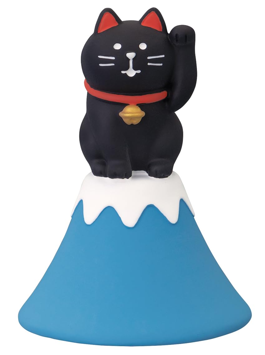 Amazon.co.jp: デコレコーポレーション concombre 富士山招き猫 黒猫