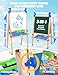 JOYOOSS Easel for Kids Art Easel Kids Easels for Toddlers,Wooden Kid Easel with Paper Roll - Adjustable Magnetic Double Sided Kids Dry Erase Board, Birthday Gifts for 1-12 Year Old Girls or Boys Blue