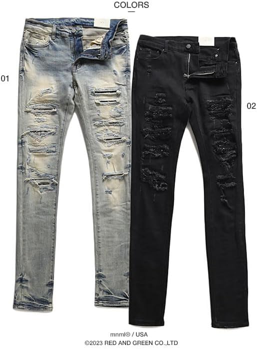 [本格派大人のB系] mnml(ミニマル) ジーンズ メンズ 大きいサイズ ミニマル ジーパン Gパン パンツ スキニー スリム ス 🏉