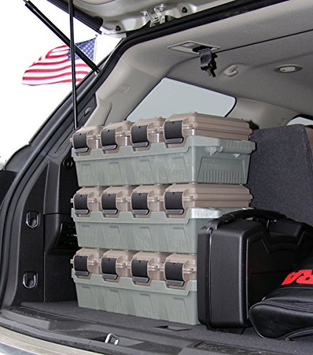 Mtm Ac4C Ammo Crate (4-Can) Brown, 30 Caliber & Mtm Tmchg Tactical Magazine Can Handgun For Pistol Magazine Storage #TOP3