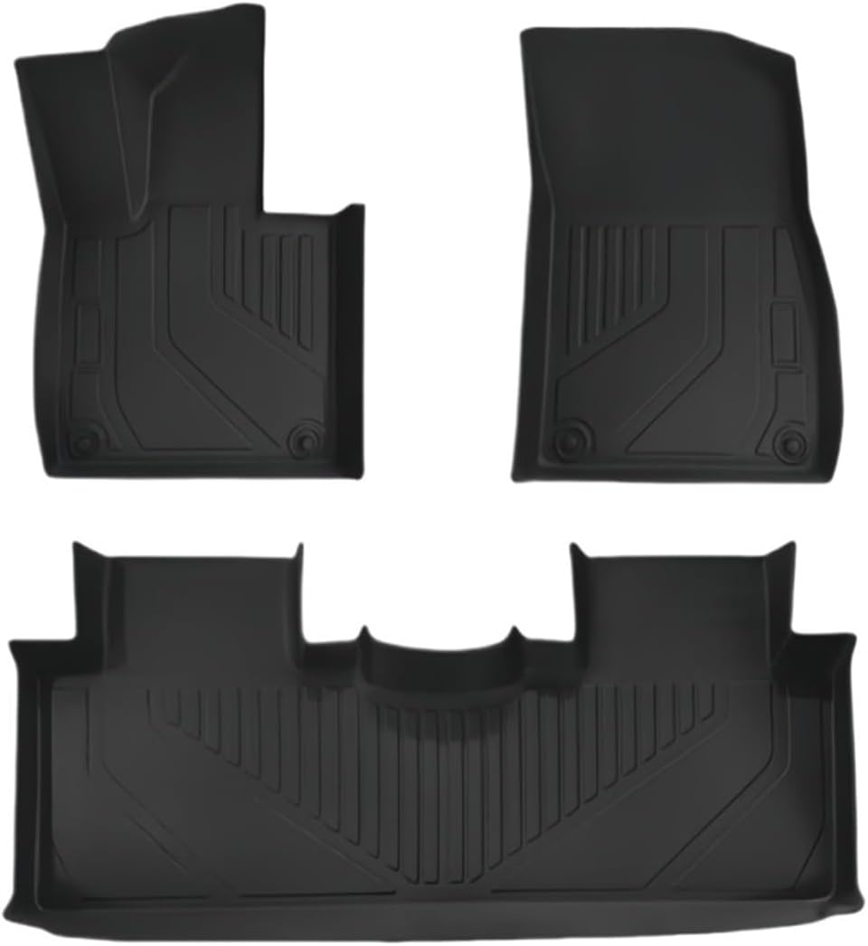 Compatible with Xpeng G6 Car Floor Mats Trunk Mat Cargo Liner Trunk Pad TPE 3D Floor Mat Backrest Protection Pad Waterproof(4pcs)