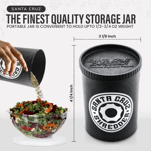 Santa Cruz Jar For Herbs & Spices Storage, 0.5 Oz UV-Protected Airtight Sealable Container - Image 3