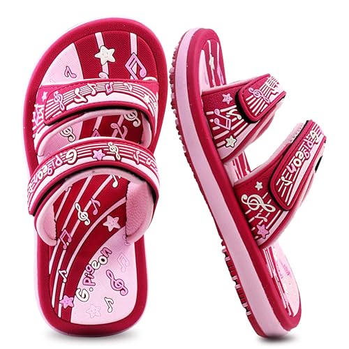 Gold Pigeon Shoes Kid's Durable Adjutable Straps Slide Sandals for Boys and Girls