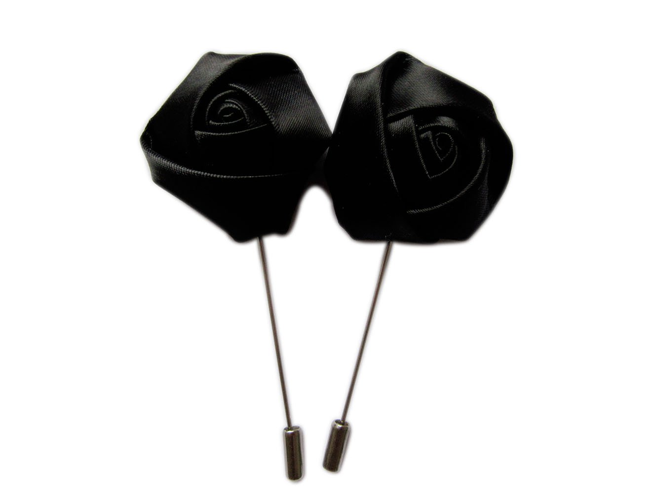 6 pcs Satin Rose Lapel Pins,YYCRAFT Men's Flower Boutonniere Pins for Party Business Wedding Suit
