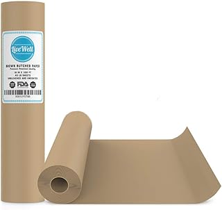 USA Brown Butcher Paper Kraft Roll - 18" x 1200" (100ft) - Food Grade – Great Smoking Wrapping Paper for Meat of All Varieties– Made in USA– Unwaxed and Uncoated (Brown - 18"x100')