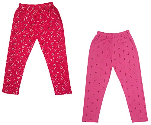 Image of indi weaves Girls Super Soft Cotton Solid Capri Pants Pack of 2