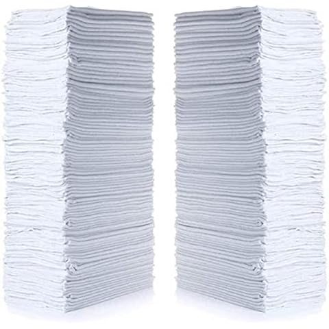 SIMPLI-MAGIC 79100 Shop Towels, 14"x12", Basic White, 50 Count Cover