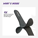 SNEAKARE CloudSole Memory Foam Insoles for Men & Women – Soft, Anti-Slip Shoe Insole with Shock Absorption, Trimmable Inner Sole for Shoes, Sneakers, Boots & Casuals (Pack of 4, Large) gallery image