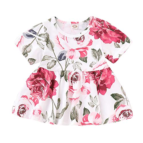 Image of CARETOO Girls Clothes Outfits, Cute Baby Girl Floral Long Sleeve Pant Set Flower Ruffle Top