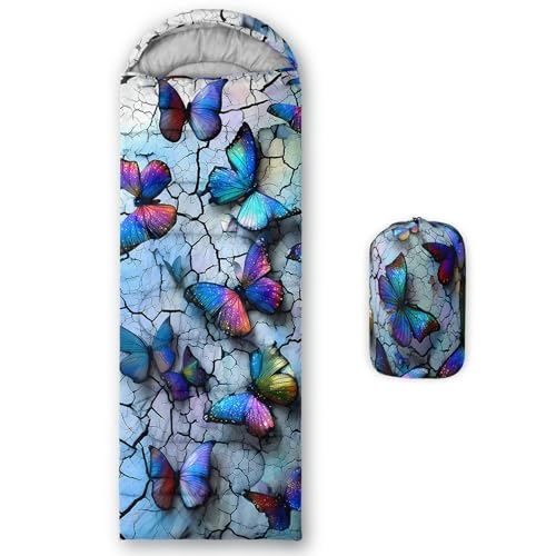 Image of QOOMO Ball Flower Camping Sleeping Bags,3 Season Warm & Cool Weather,Lightweight,Waterproof Sleeping Bags for Adults & Kids,Traveling,and Outdoors,Camping Gear Equipment
