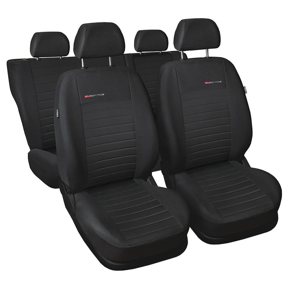 Mossa Coprisedili su Misura compatibili con Fiat 500 Hatchback (2007-2020) - Fodere sedili Auto - Set coprisedili Auto E4